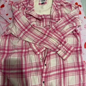 American eagle women’s soft, oversized flannel